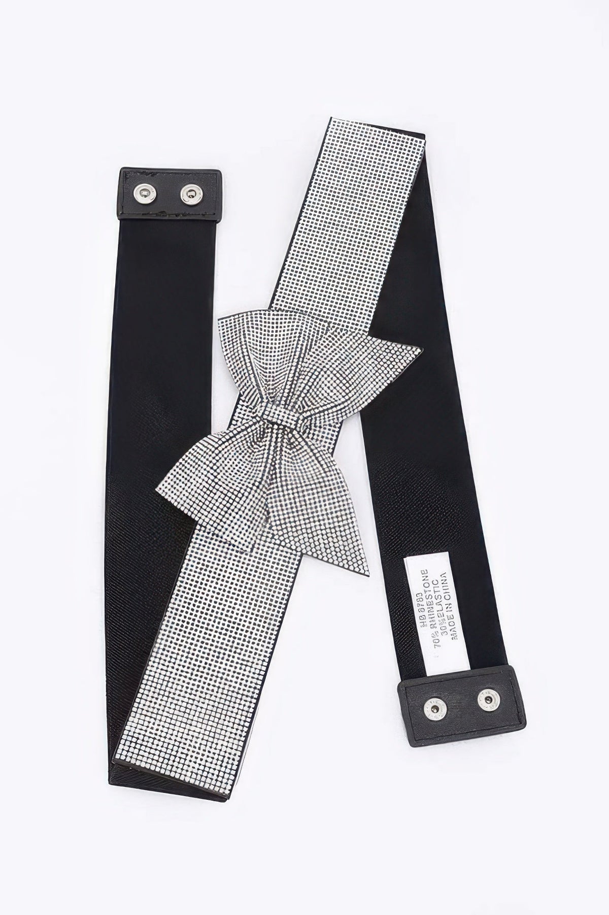 Rhinestone Ribbon Elastic Plus Size Belt