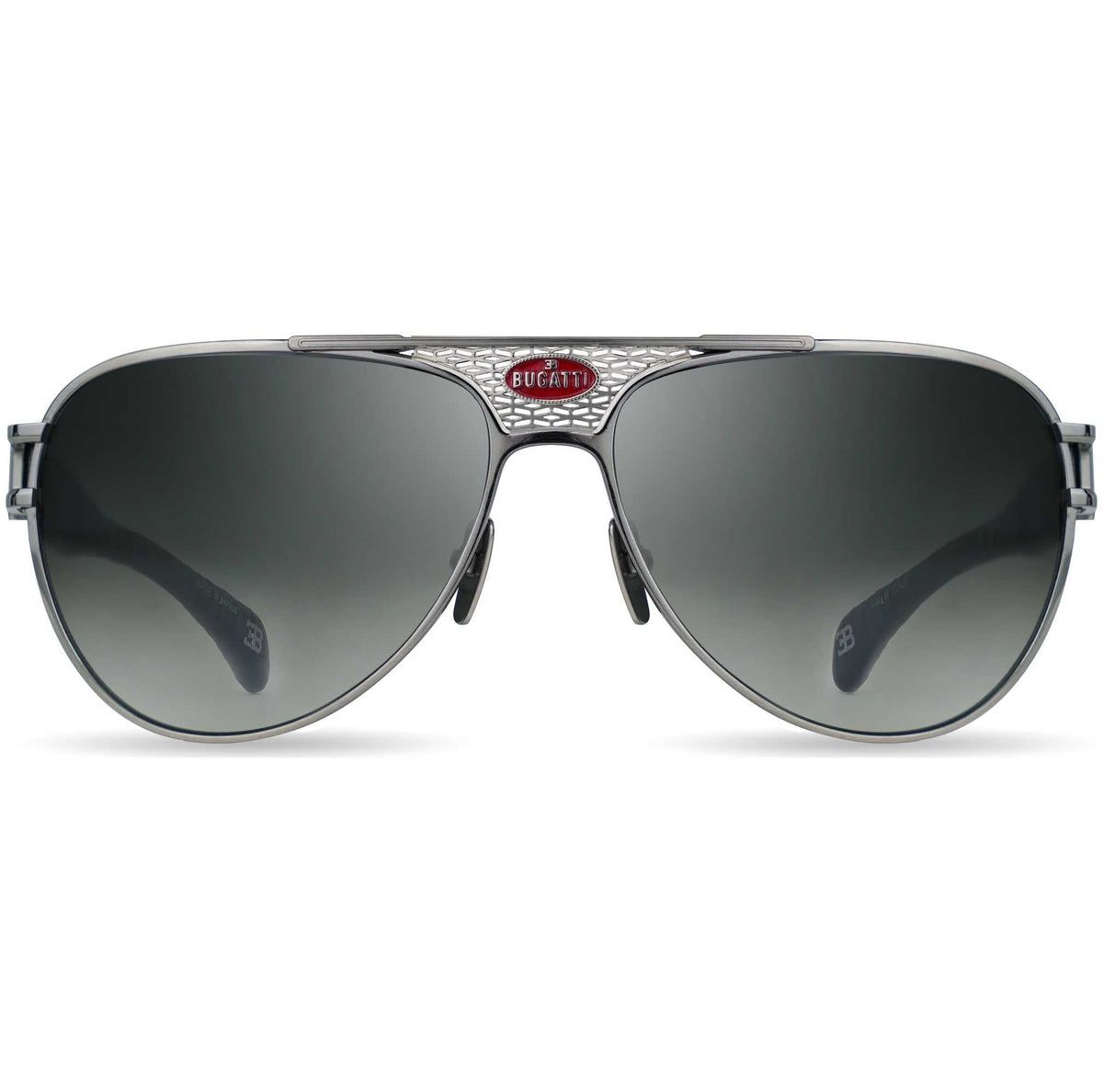 Bugatti Men's 42 mm Black Sunglasses