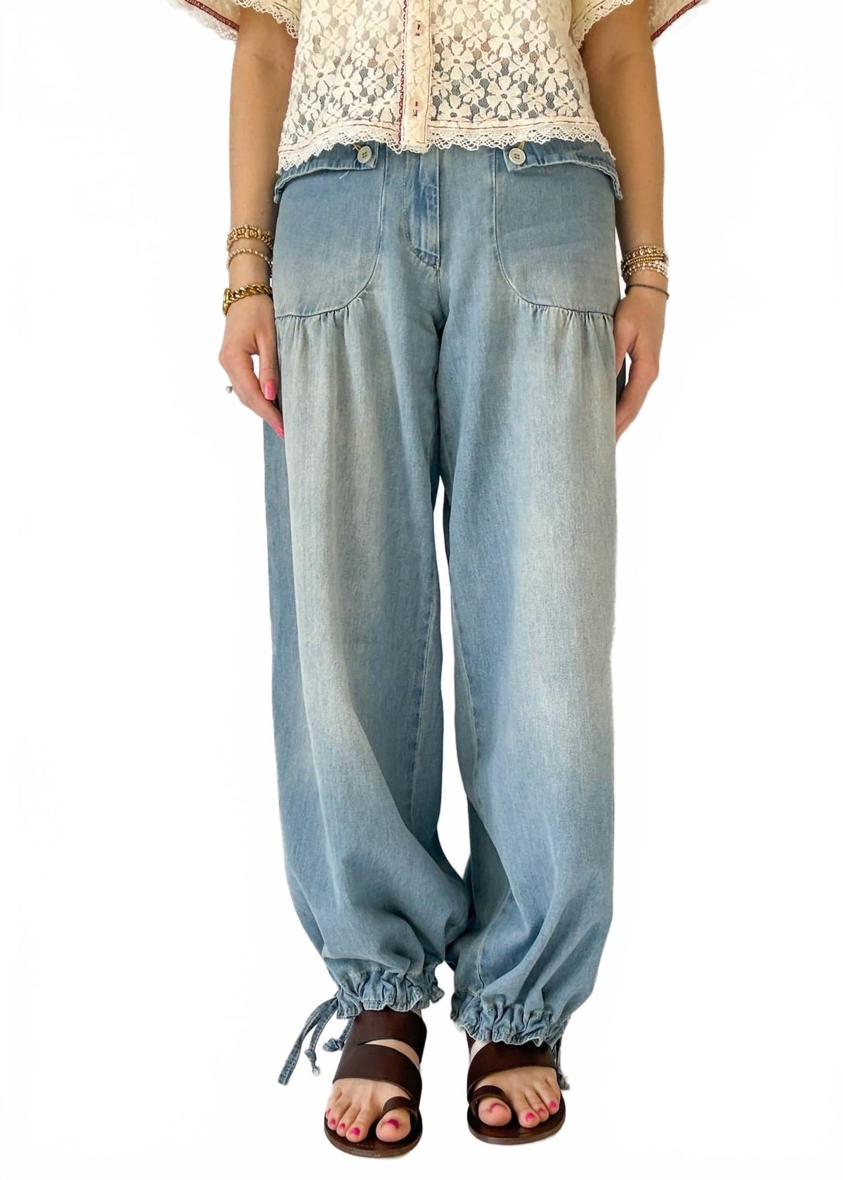 Mid-Rise Lotus Jean In Bijou Blue