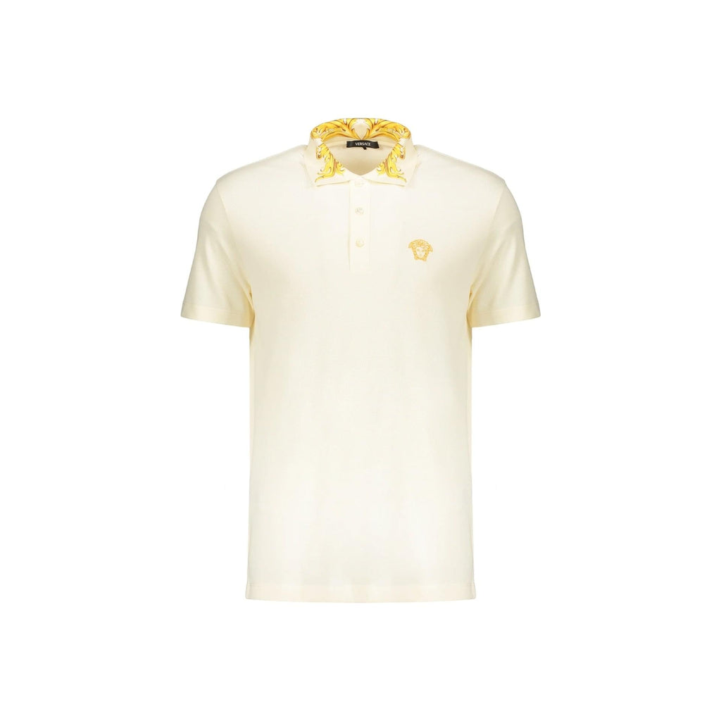 Versace Contrast Collar Polo Men