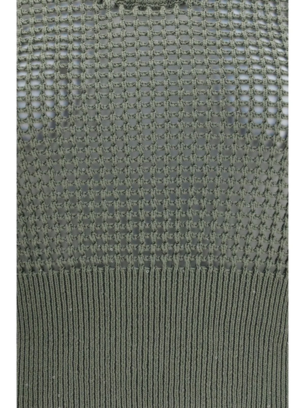Brunello Cucinelli Women Perforated Sequin Tank Top