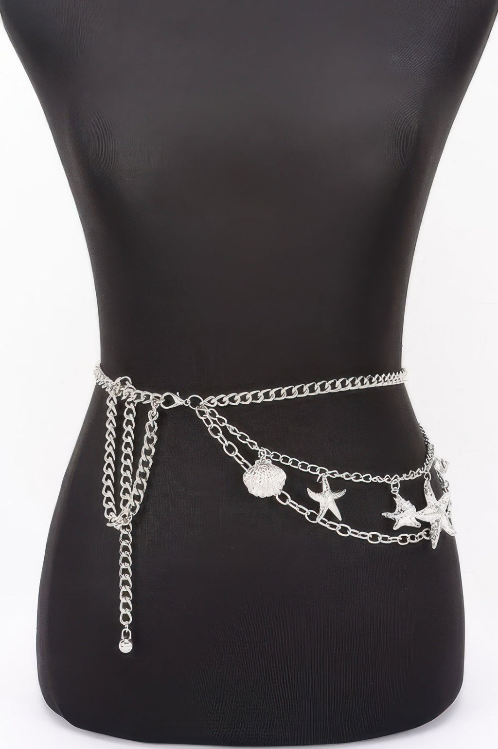 Seashell Starfish Layered Chain Belt