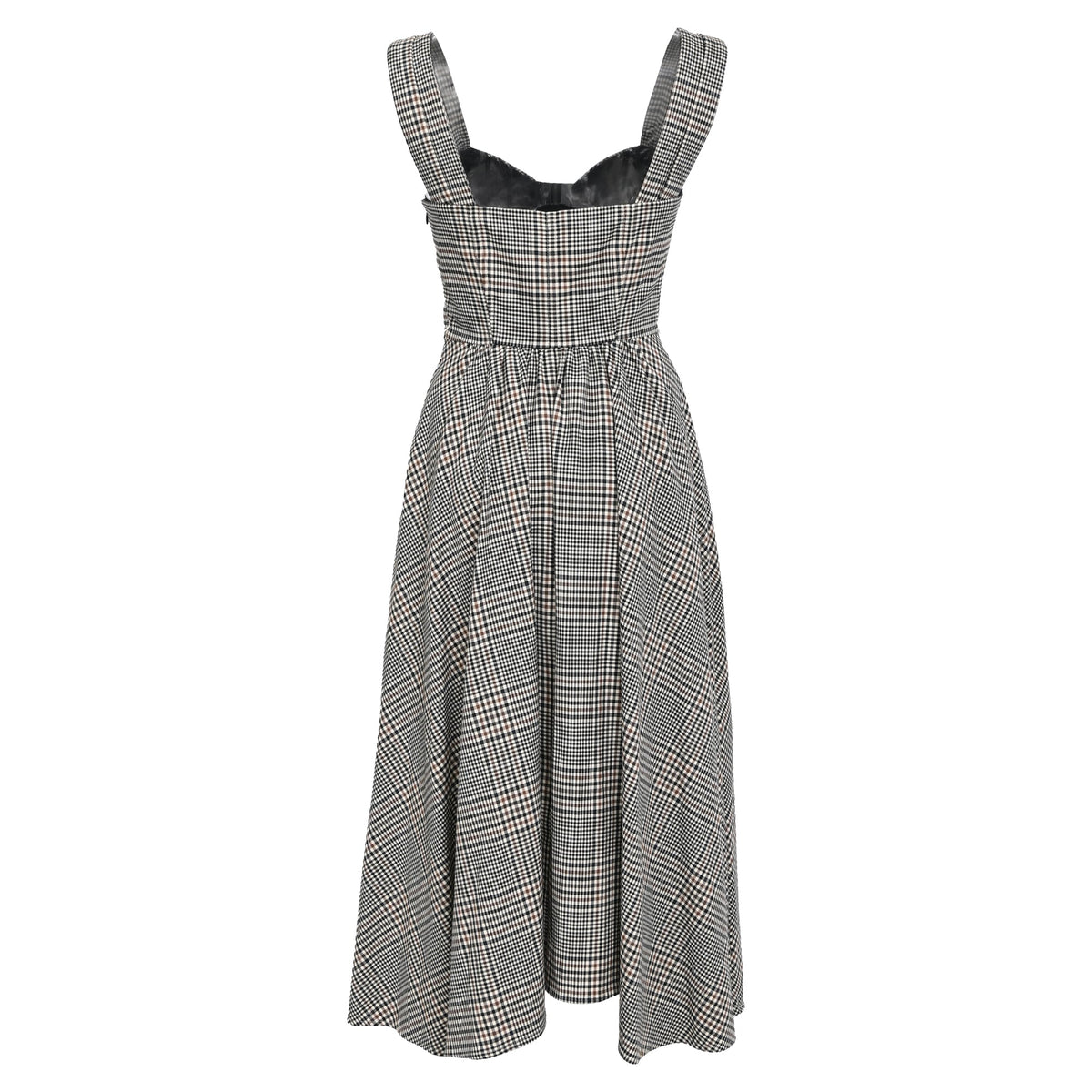 Staud Inda Midi Dress in Grey Polyester