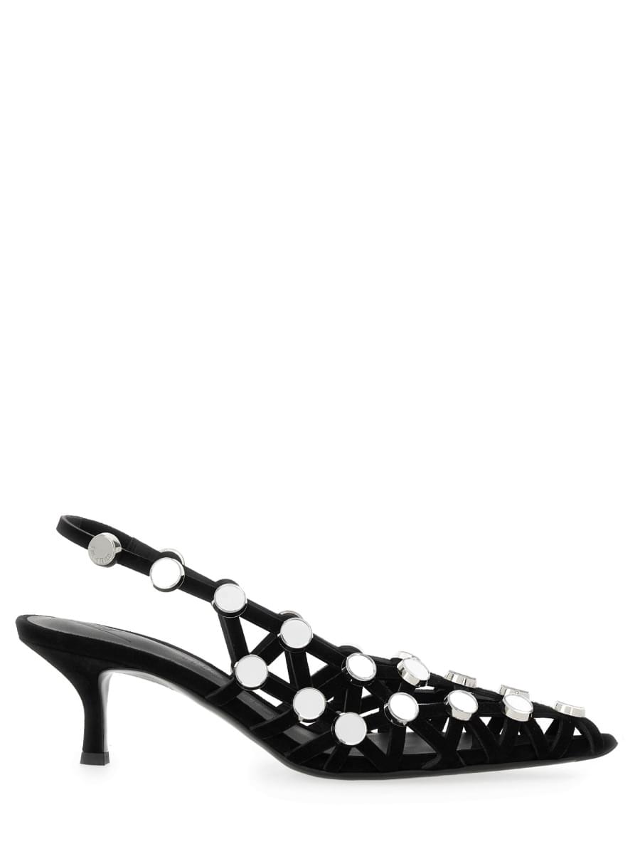 The Attico Women Slingback "Grid"