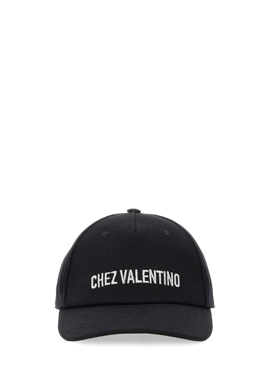 Valentino Garavani Men Baseball Cap With Embroidery