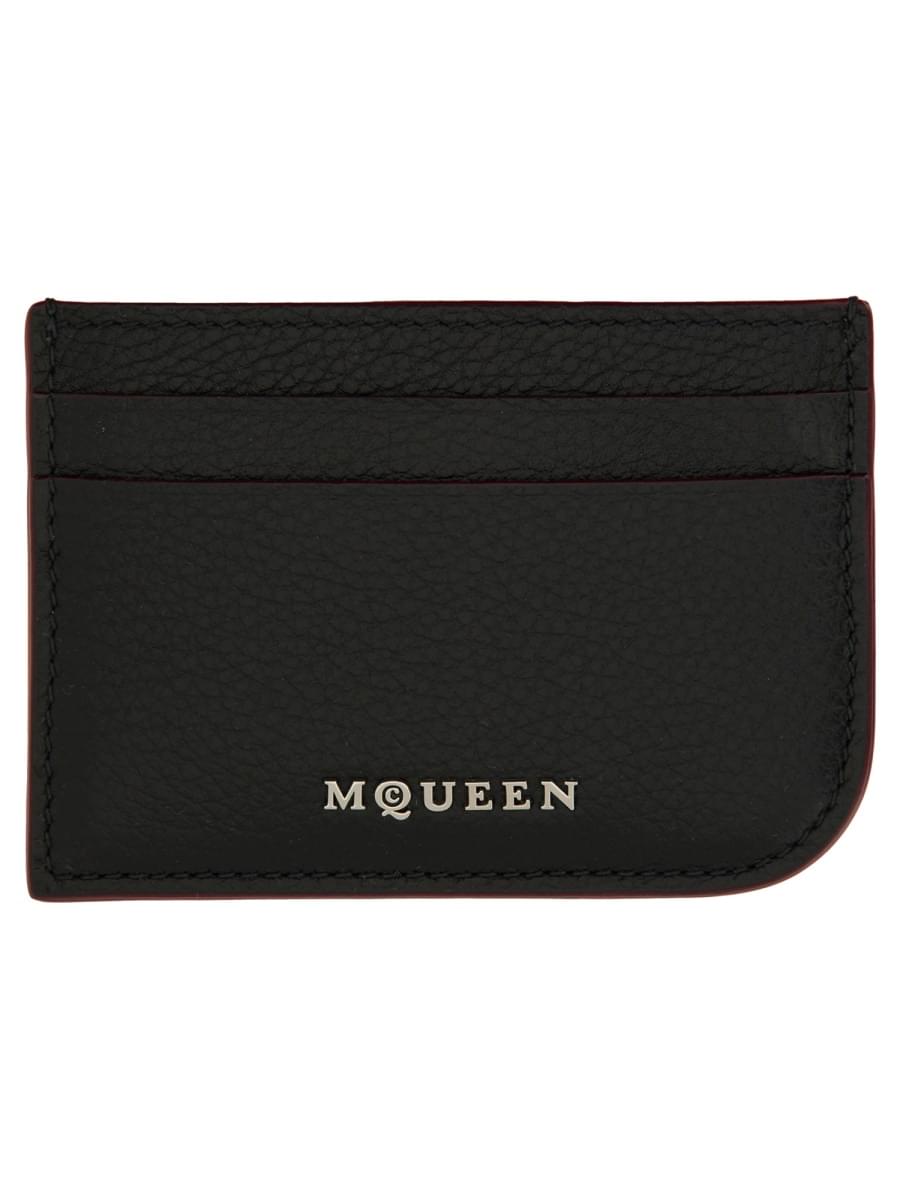 Alexander Mcqueen Women Leather Card Holder