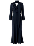 Rotate Women Long Draped Dress