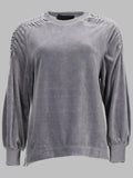 Alberta Ferretti Women Felpa In Ciniglia Di Cotone