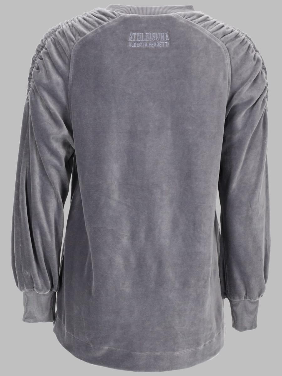 Alberta Ferretti Women Felpa In Ciniglia Di Cotone