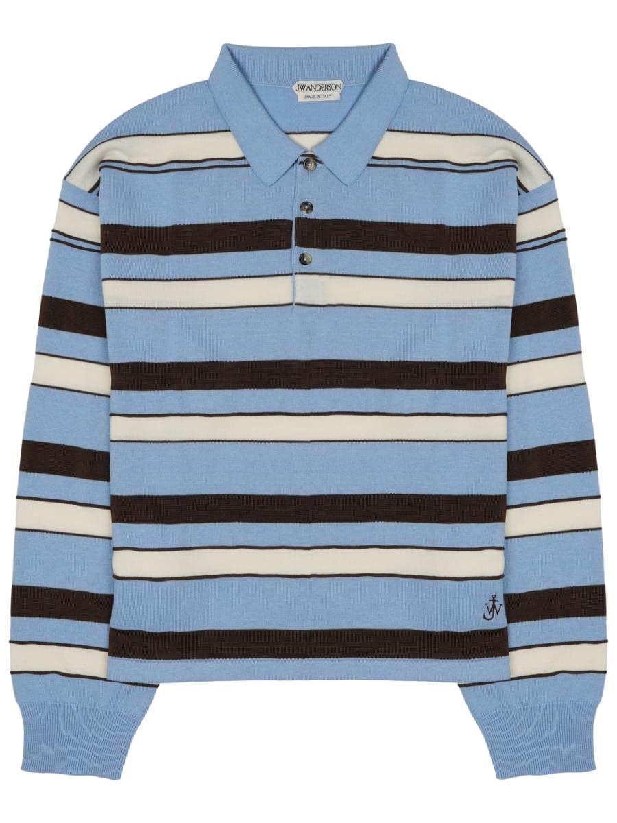 Jw Anderson Men Polo "Rugby" In Cotone