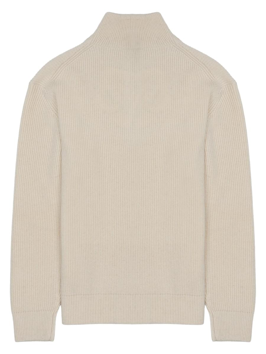 Jw Anderson Men Maglia In Lana E Cotone Con Zip