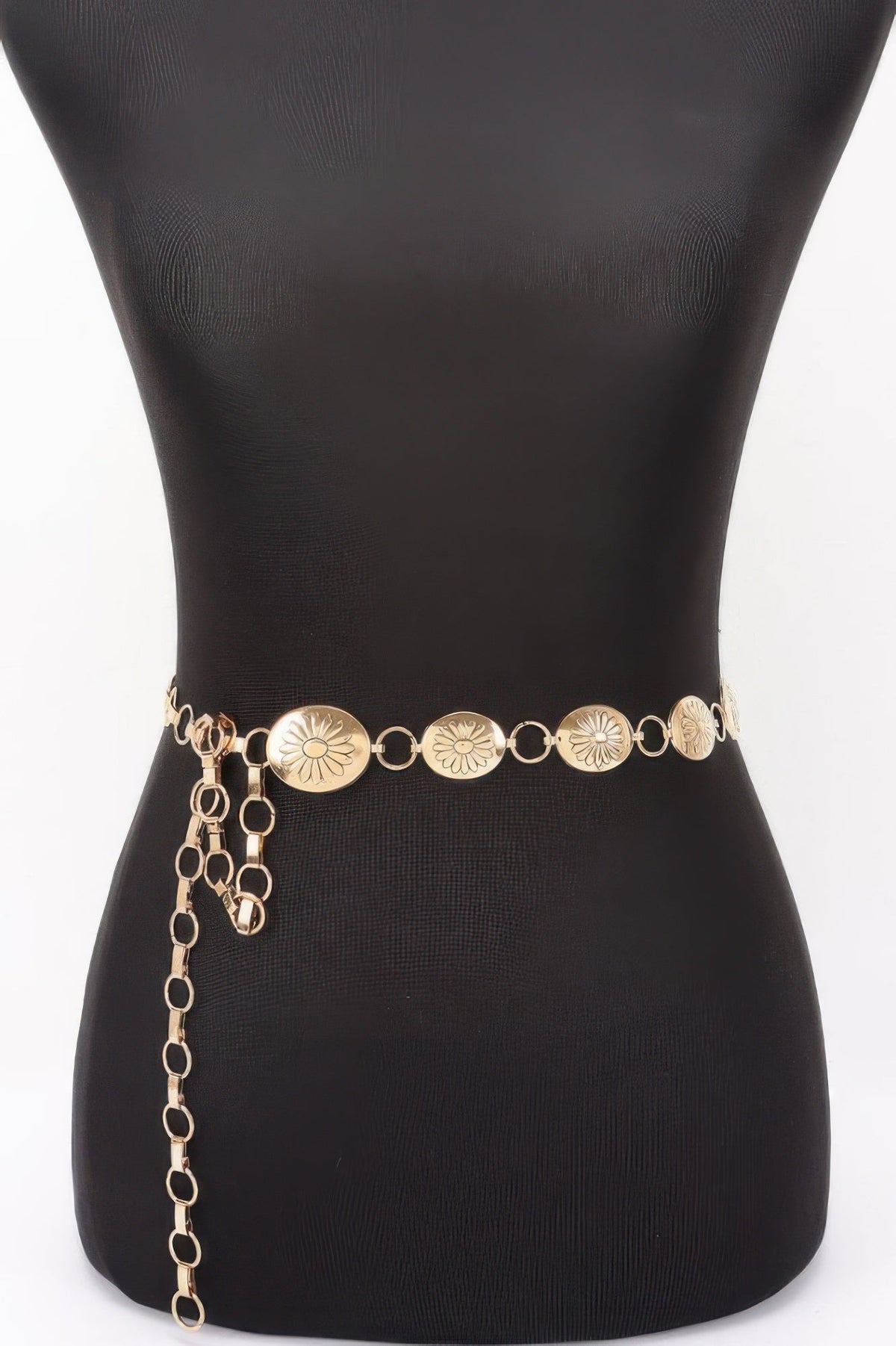 Floral Disc Chain Belt