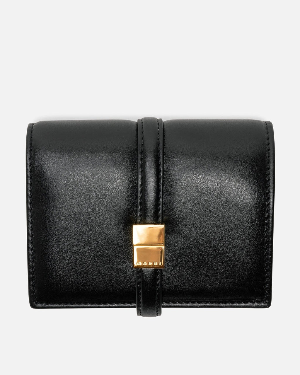 Marni Prisma Billfold Leather Wallet - Black