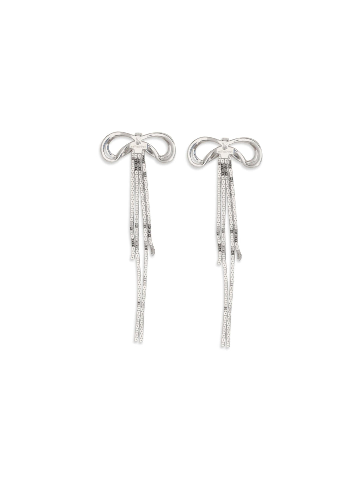 Self-Portrait Women Double Crystal Bow Earrings