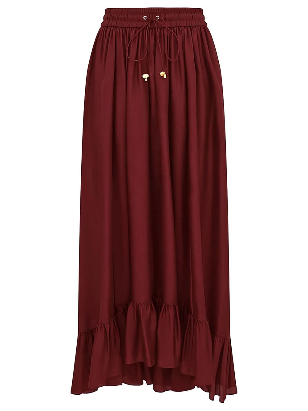 Zimmermann Women Aster Silk Maxi Skirt
