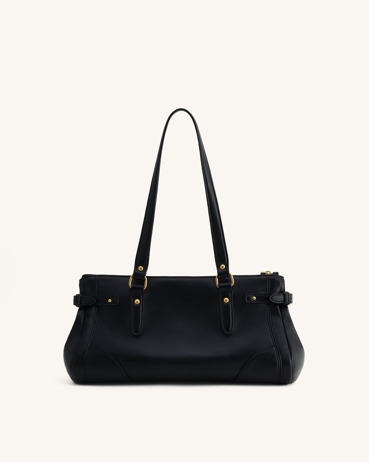 Yvette Elongated Tote Bag - Black