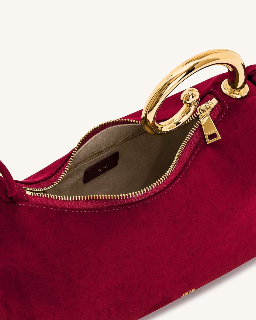 Nell Fringe Hardware Top Handle Bag - Burgundy