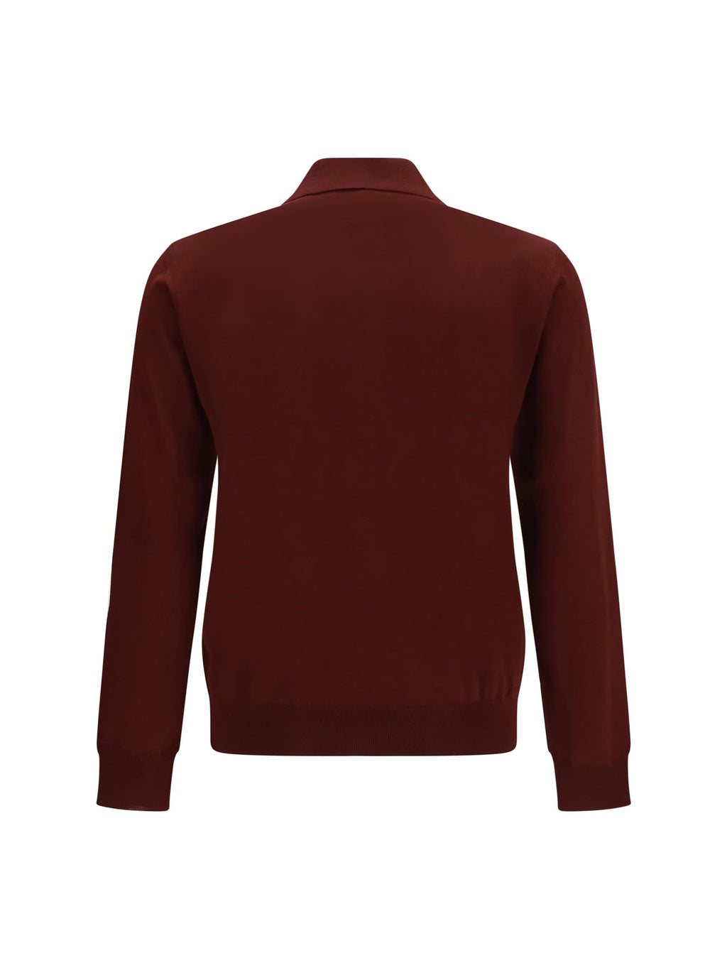 Valentino Men Long-Sleeve Wool Polo With Vlogo