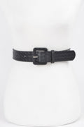 Faux Leather Braided Embossed Belt