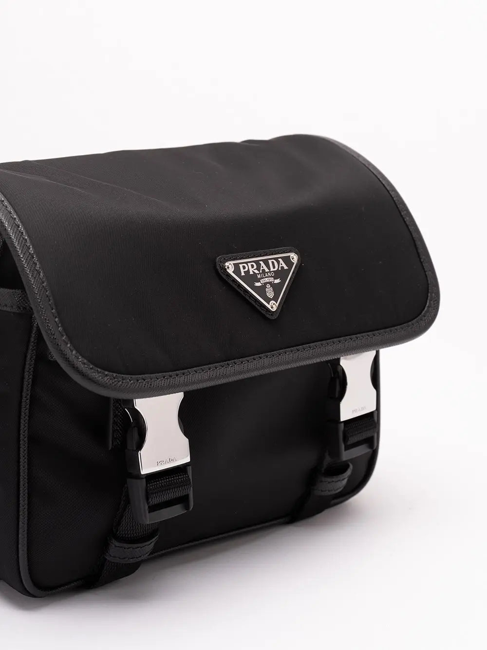 Prada Men Re-Nylon And Saffiano Leather Shoulder Bag