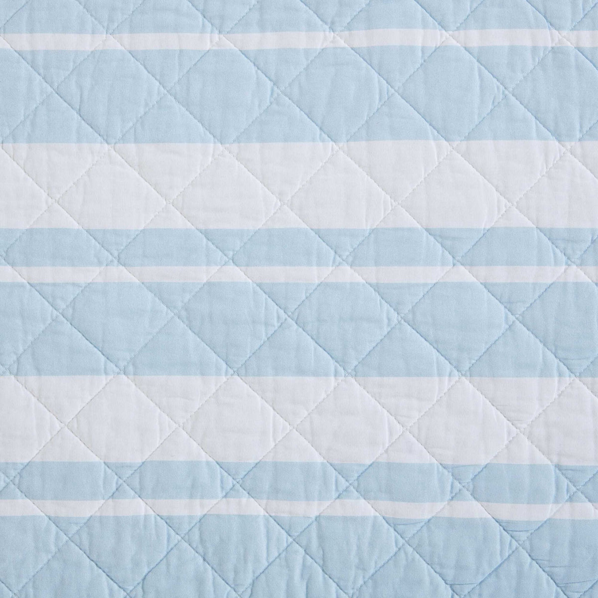 Nautica Seafront Stripe Blue King Quilt Set