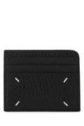 Maison Margiela Women Black Lather Card Holder