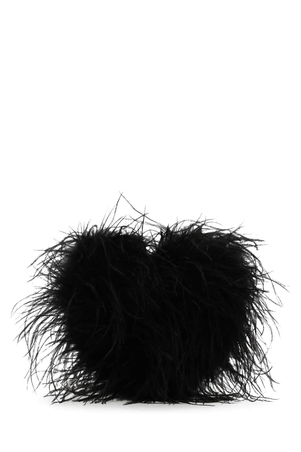Alexander Wang Women Black Feathers Clutch