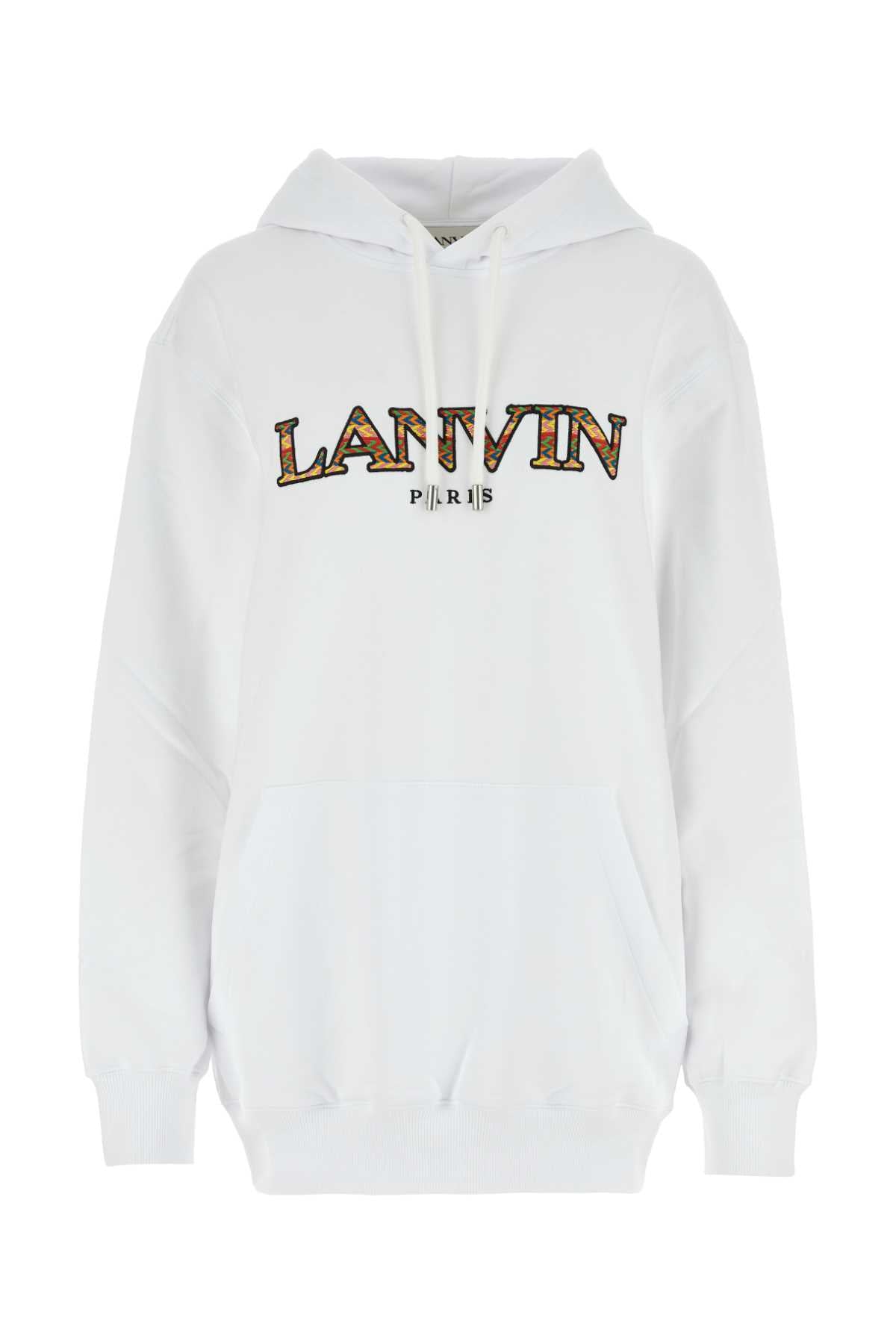Lanvin Women White Cotton Sweatshirt