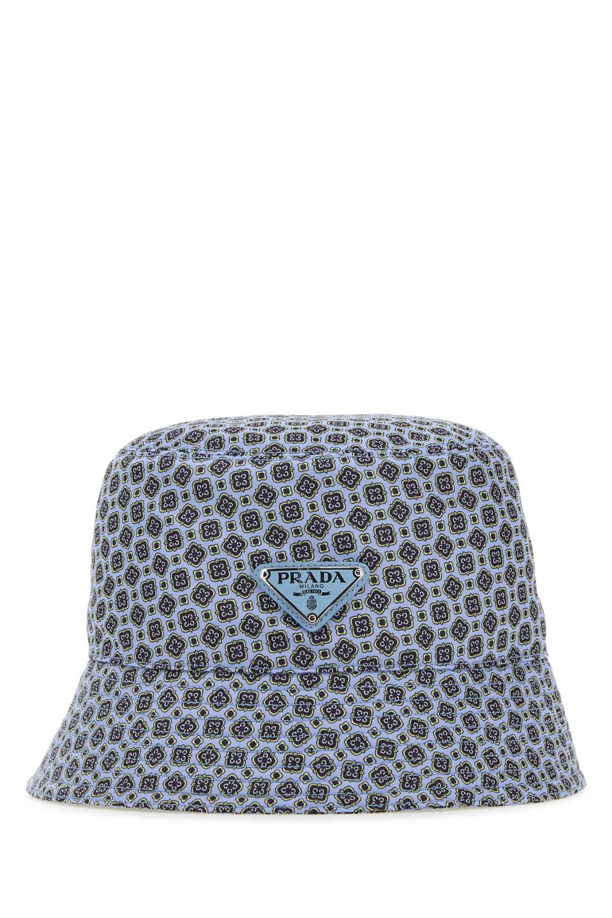 Prada Men Printed Re-Nylon Bucket Hat