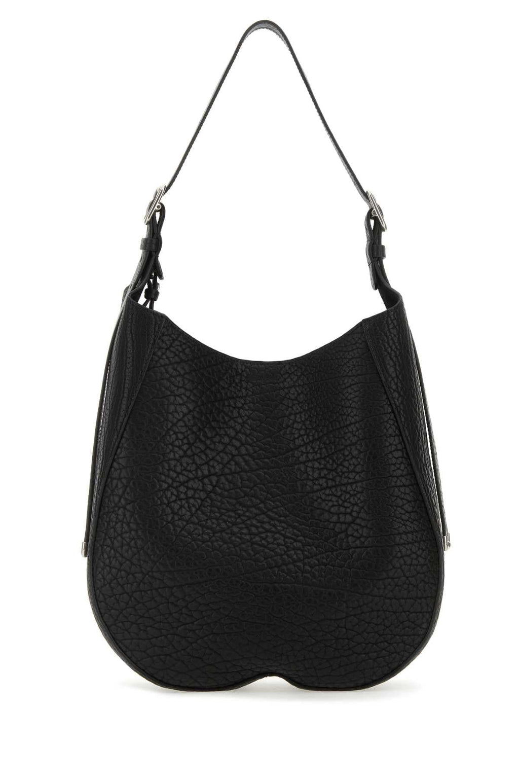Burberry Women Black Leather Medium Chess Shoulder Bag