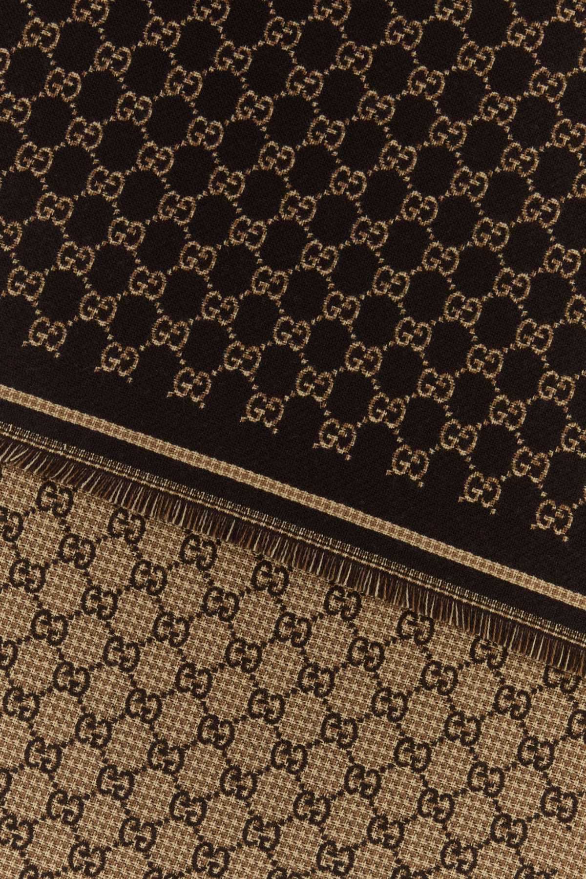 Gucci Men Gg Jacquard Scarf