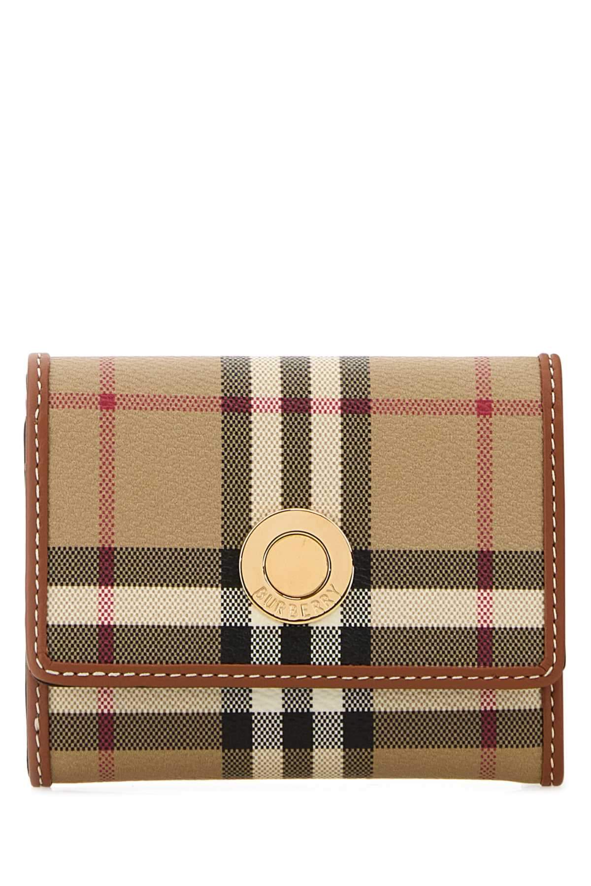 Burberry Women Printed Canvas Small Check Wallet