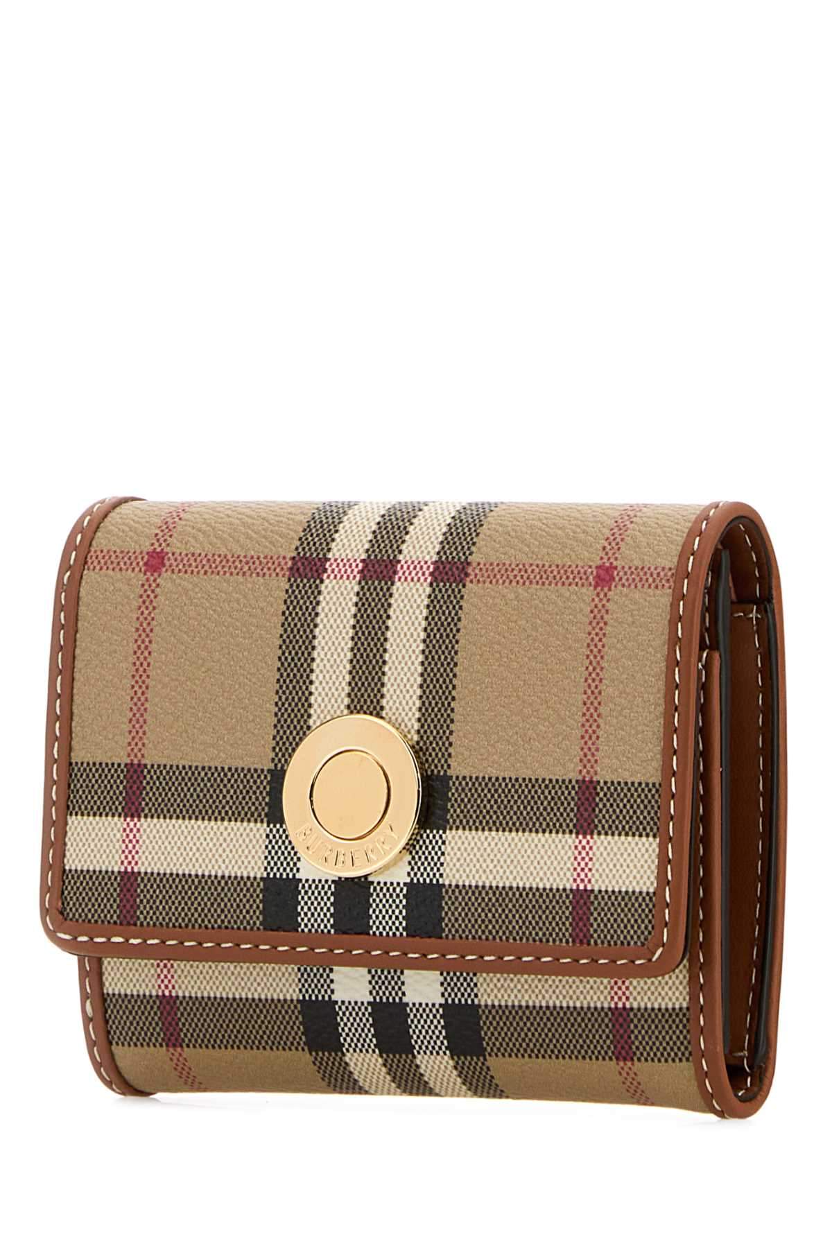 Burberry Women Printed Canvas Small Check Wallet