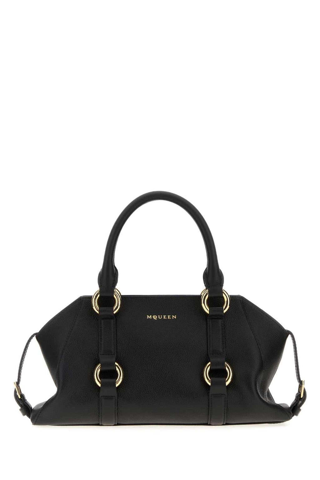 Alexander Mcqueen Women Black Leather Small Farringdon Handbag