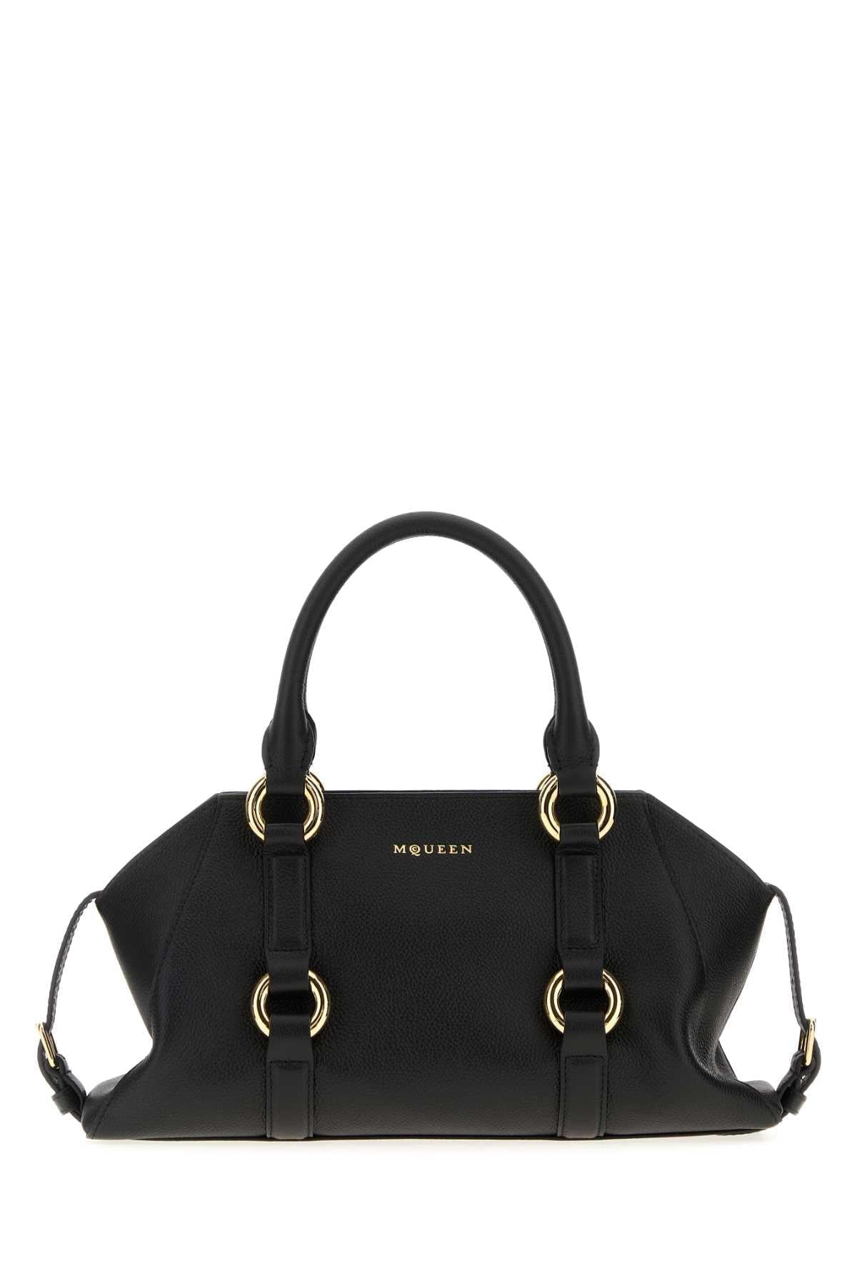 Alexander Mcqueen Women Black Leather Small Farringdon Handbag