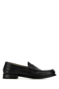 Prada Men Black Leather Loafers