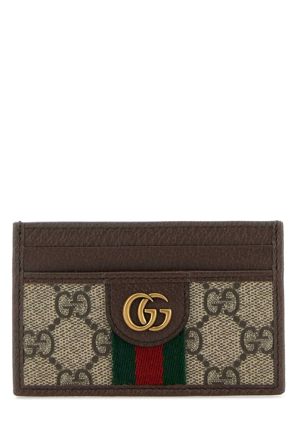 Gucci Men Printed Canvas Card Holder