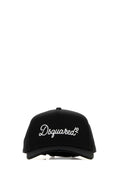 Dsquared Men Black Cotton Baseball Cap