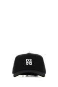 Dsquared Men Black Cotton Baseball Cap