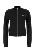 Diesel Women Black Cotton Sweatshirt