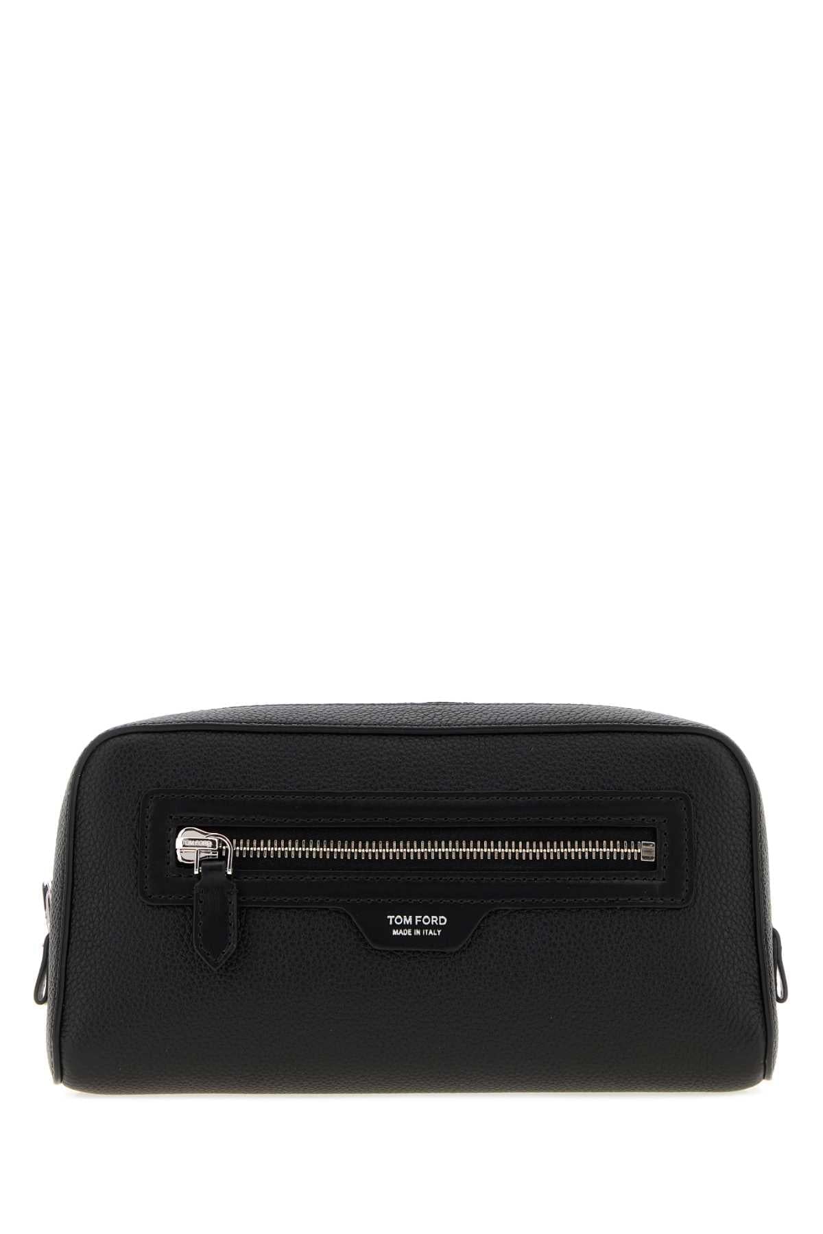 Tom Ford Men Black Leather Beauty Case