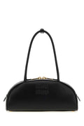 Miu Miu Women Black Leather Beau Shoulder Bag