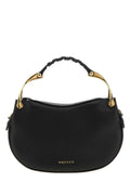 Alexander Mcqueen Women Black Leather Mini Wishbone Handbag