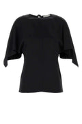 Stella Mccartney Women Black Satin Top