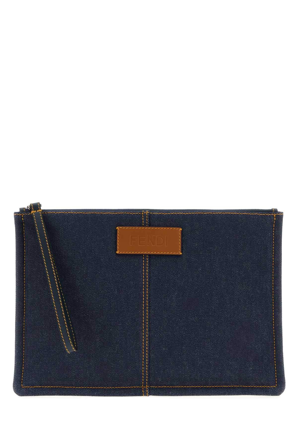 Fendi Men Denim Medium Clutch