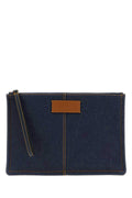 Fendi Men Denim Medium Clutch