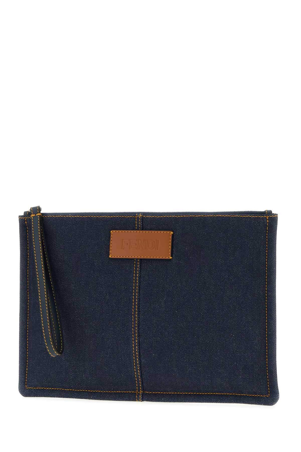 Fendi Men Denim Medium Clutch