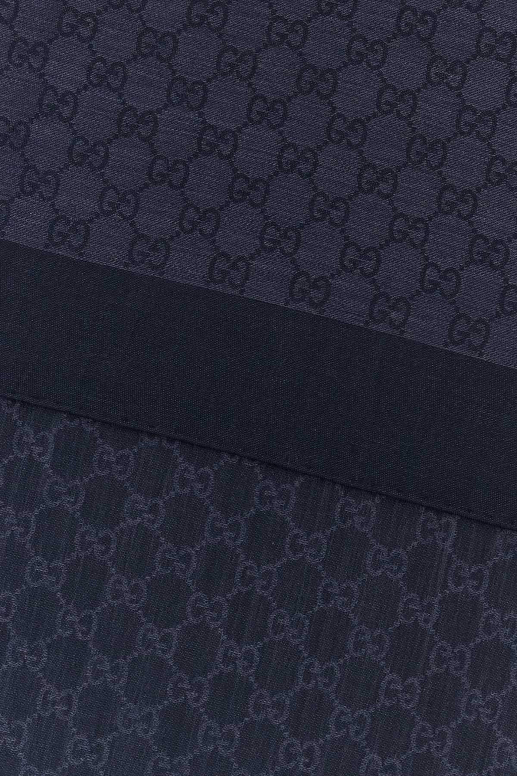 Gucci Men Embroidered Wool Blend Foulard