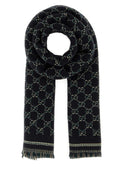 Gucci Men Gg Jacquard Scarf