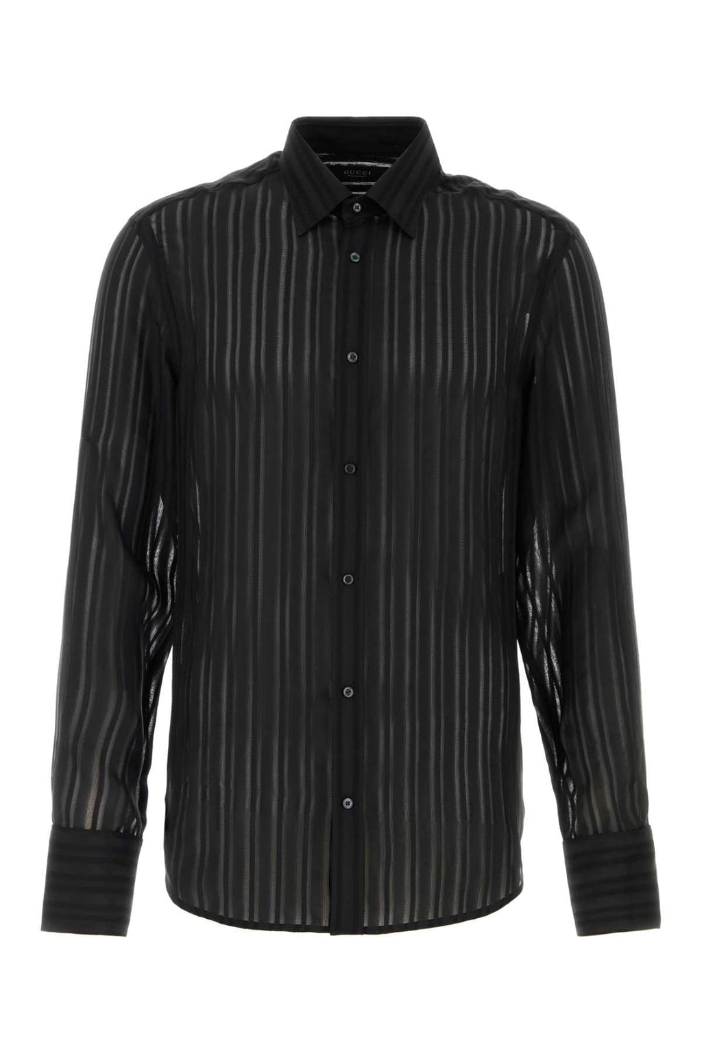 Gucci Men Black Silk Shirt